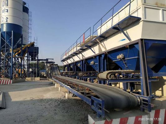 Nhà máy trộn đất ổn định băng tải điện