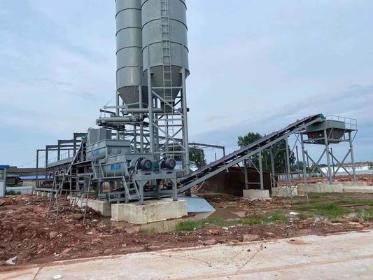 Cấu trúc kết hợp Nhà máy trộn đất di động Công suất 300-600t/h